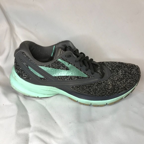 BROOKS LAUNCH 4 ATHLETIC SHOES ANTHRACITE/BEACH GLASS/SILVER SIZE WOMENS 9 - Picture 2 of 10